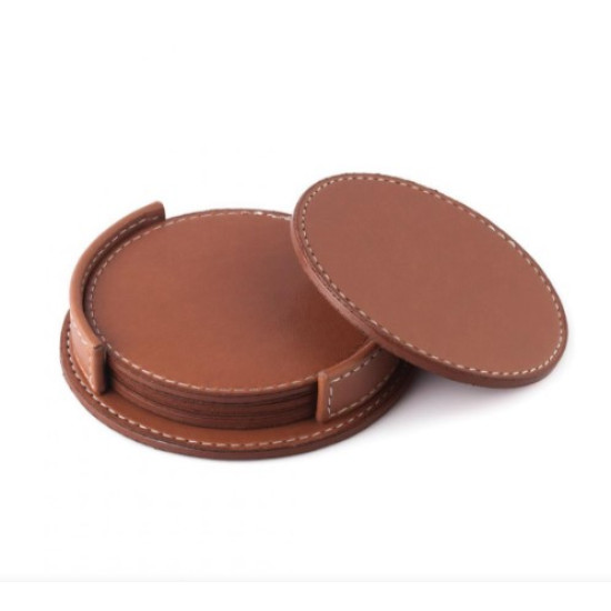 Masa Üstü Derili Bardak Altlığı