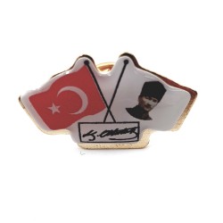 Kemal Atatürk imzalı rozeti-30'lu