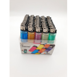 50 Adet Şeffaf Siboplu Doldurulabilir Çakmak